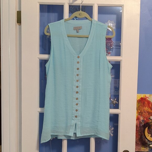 Light Turquoise Summer Top - Picture 1 of 1